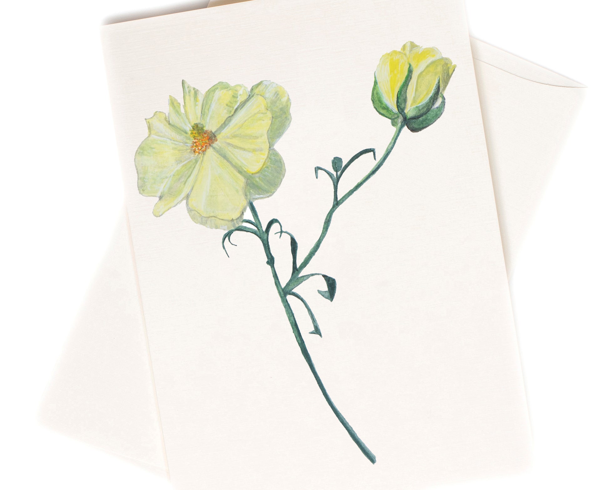He Loves Me watercolor greeting card by Love From Amelia Rose