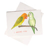 I Adore You watercolor greeting card by Love From Amelia Rose