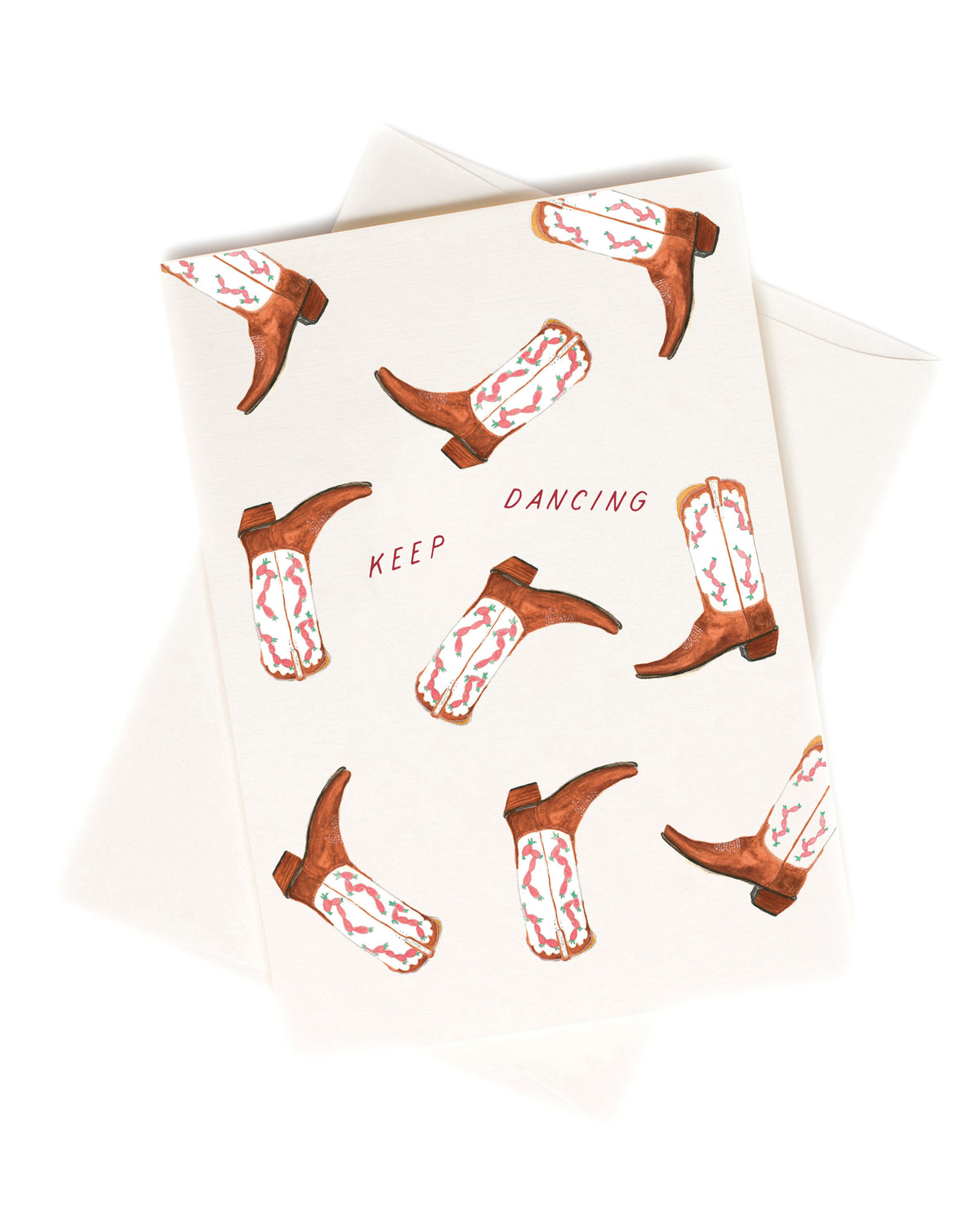 Keep Dancing watercolor greeting card by Love From Amelia Rose