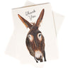Thank You Donkey watercolor greeting card by Love From Amelia Rose