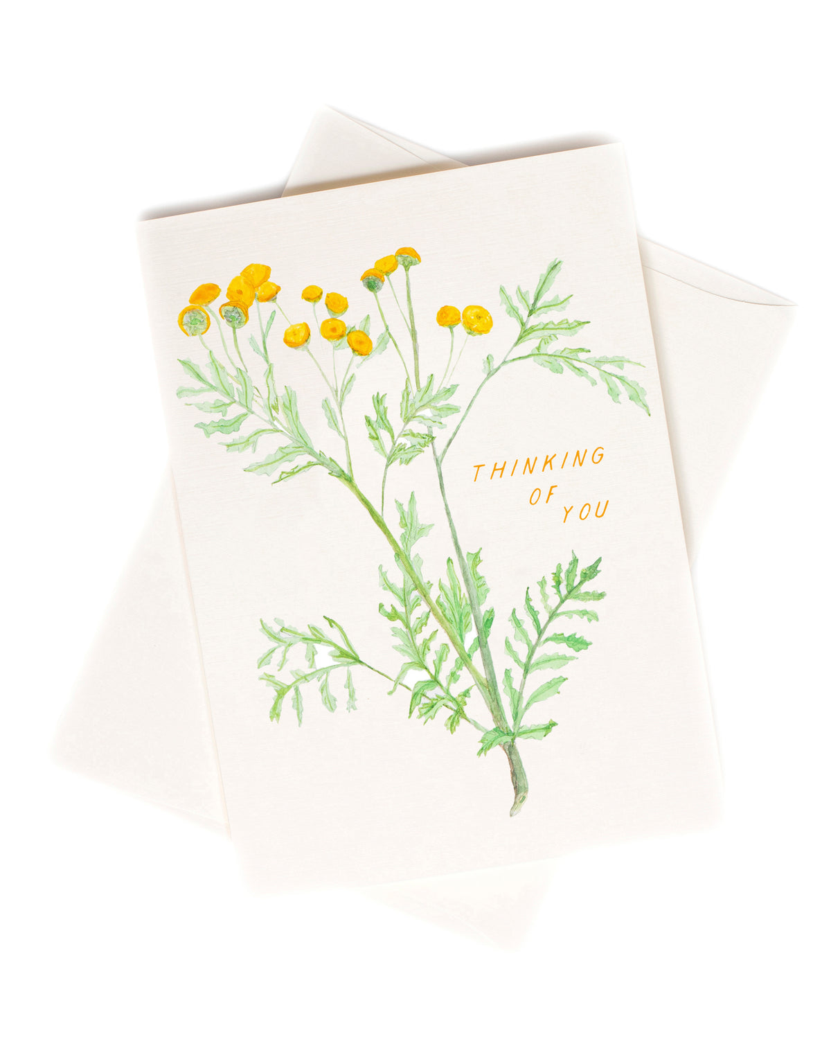 Thinking Of You Flowers watercolor greeting card by Love From Amelia Rose