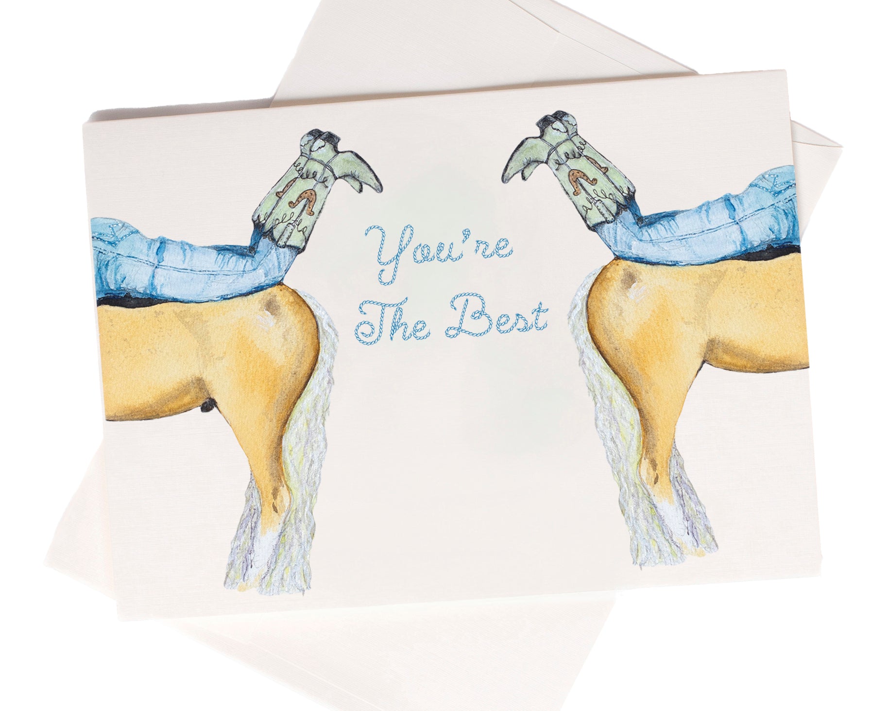 You Are The Best watercolor greeting card by Love From Amelia Rose
