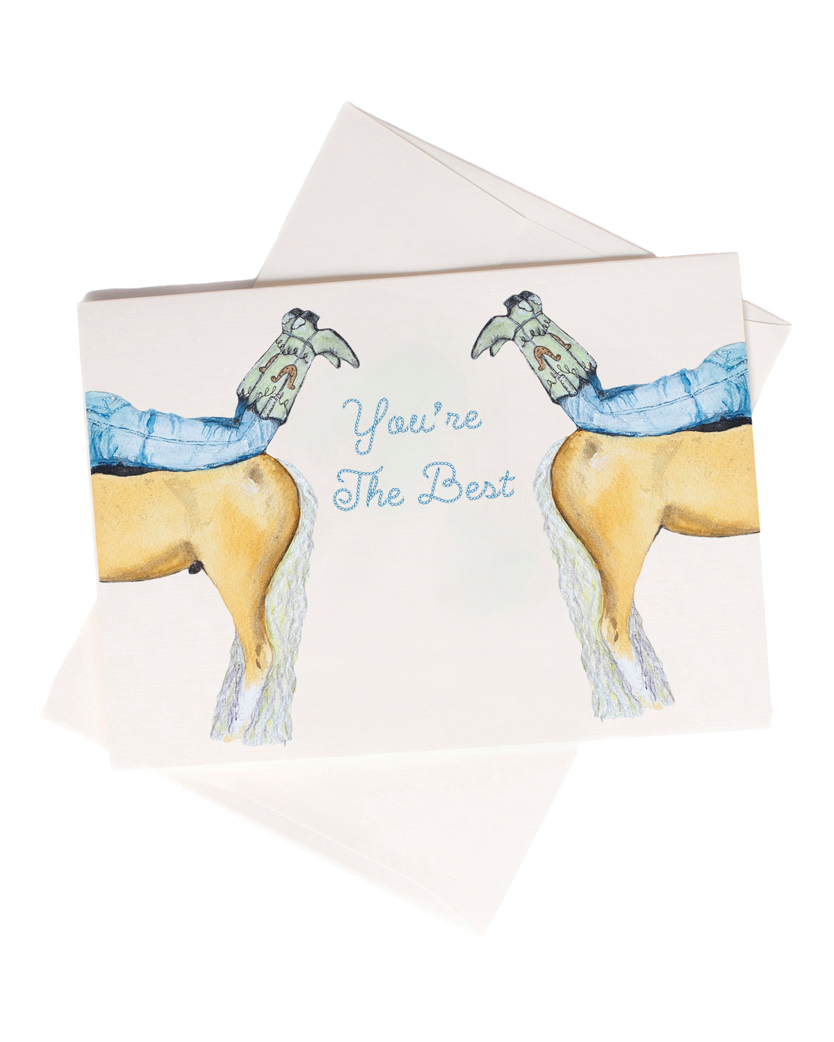 You Are The Best watercolor greeting card by Love From Amelia Rose